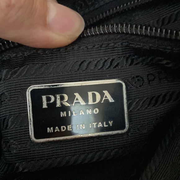 Vintage Prada Tessuto Metallo Ardesia Bag - Picture 8 of 13
